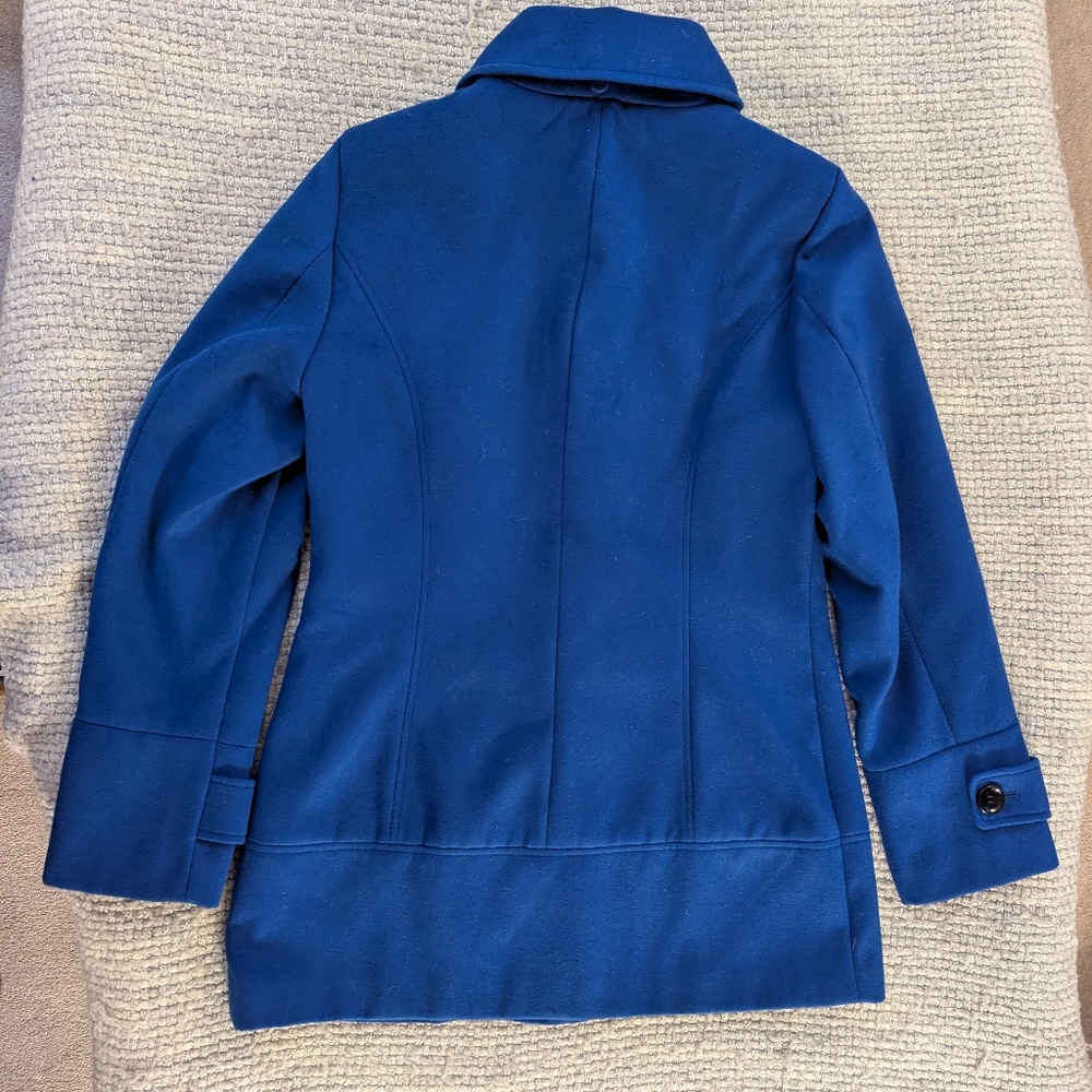 Calvin Klein Royal Blue Hooded Duffle Coat Size S NWOT - Picture 14 of 16